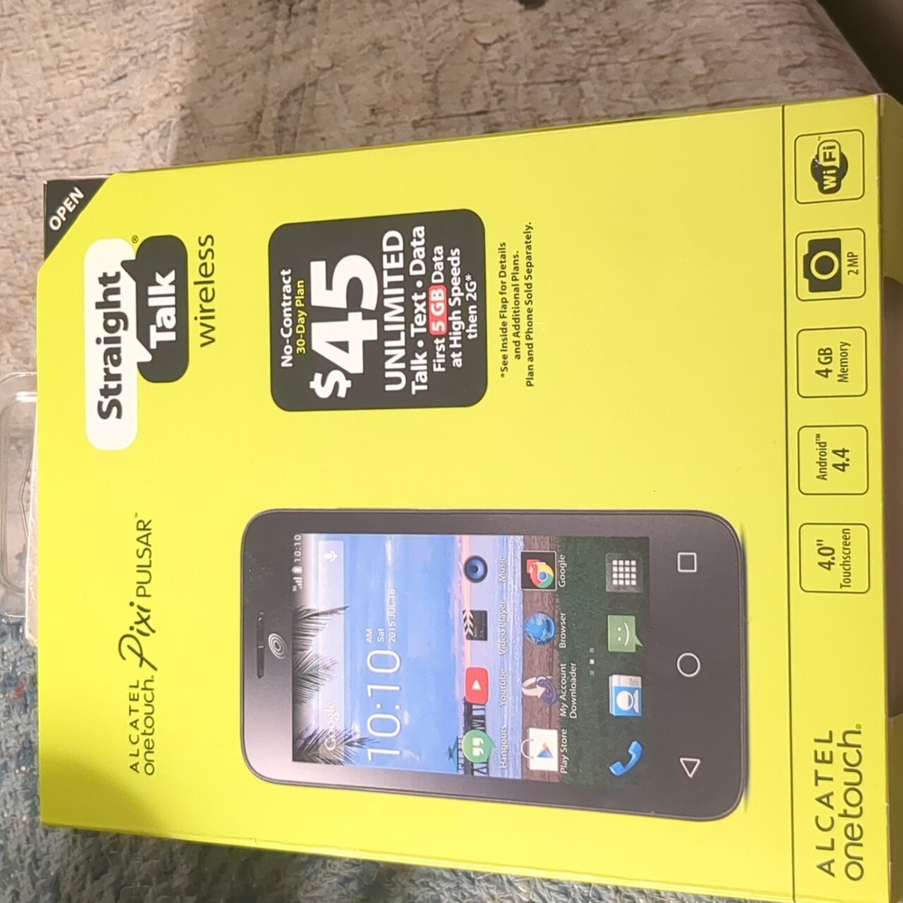 Straight Talk Alcatel One Touch Pixi Pulsar Phone.